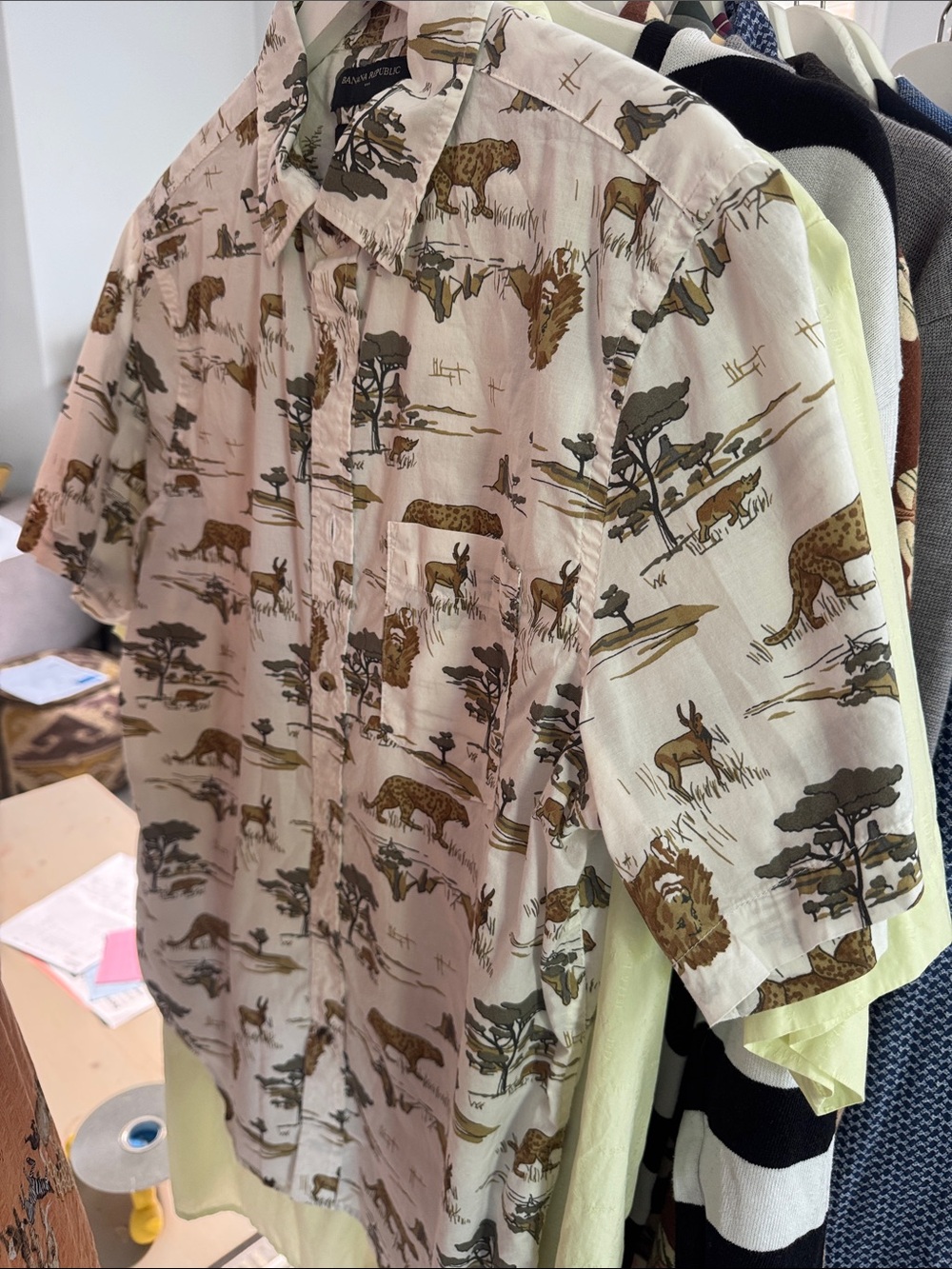 🐘🦁 mens SAFARI shirt 🦁🐘